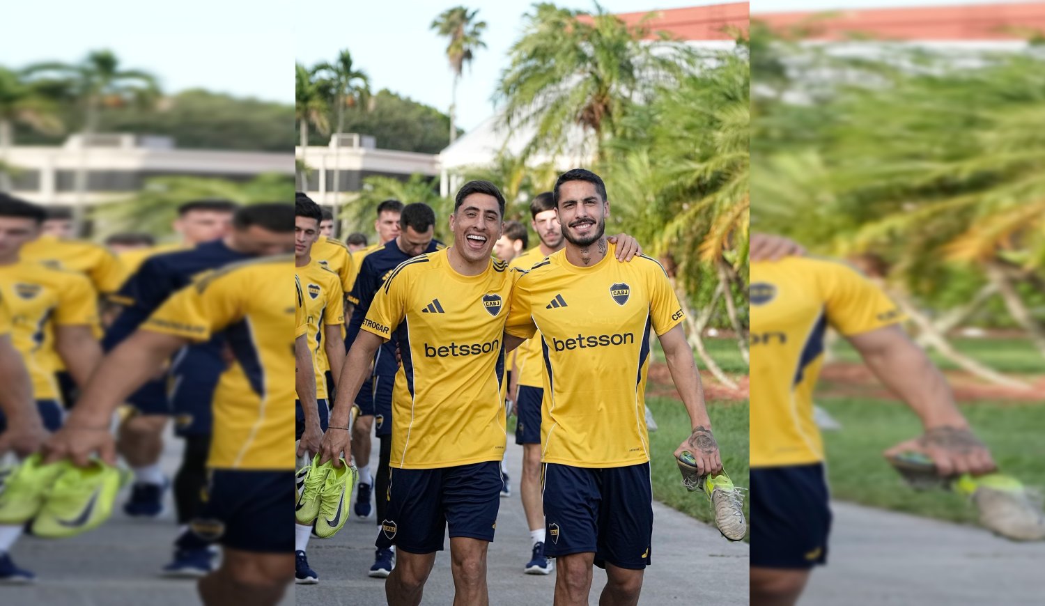 Boca se entrenó en Miami pensando en el debut ante Benfica
