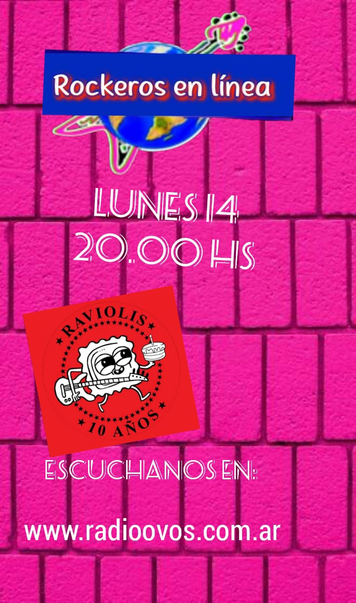 Lunes 14 a partir de las 20 hrs LOS RAVIOLIS