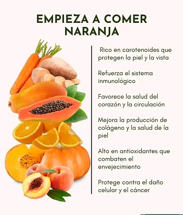 COMER COMIDAS DE COLORES...