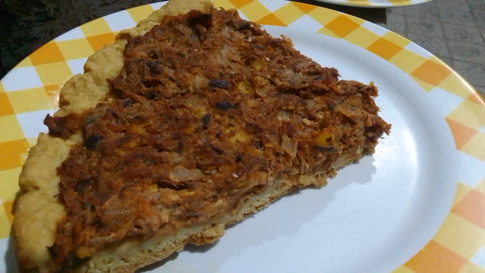Tarta de caballa o atún y choclo