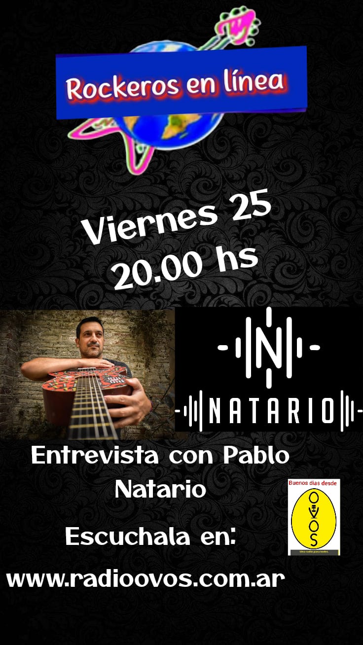 Viernes 25 de abril a partir de las 20 hrs