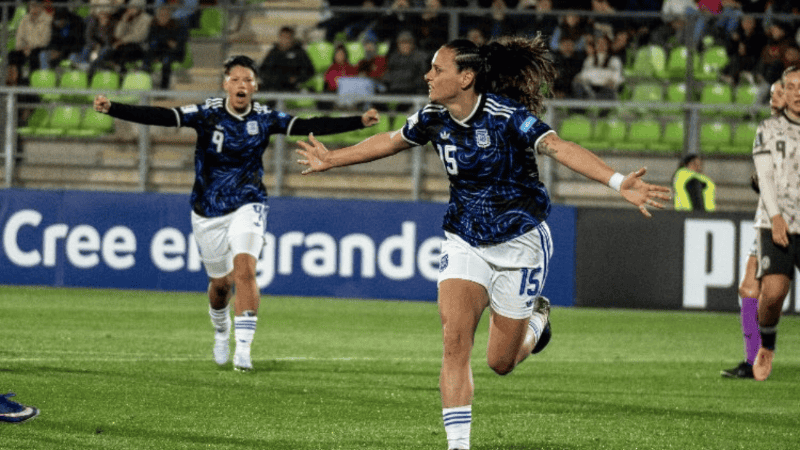 La selección argentina femenina le ganó 1-0 a Chile y lidera la Liga de Naciones