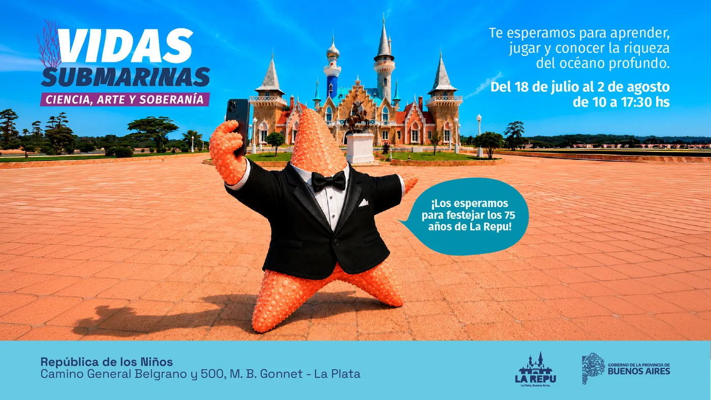 La República de los Niños invita a descubrir los secretos del mar argentino en vacaciones de invierno