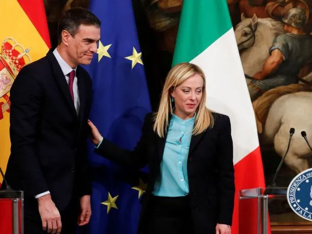 Tensión en la relación diplomática de España e Italia por la crisis migratoria: qué dijo Giorgia Meloni