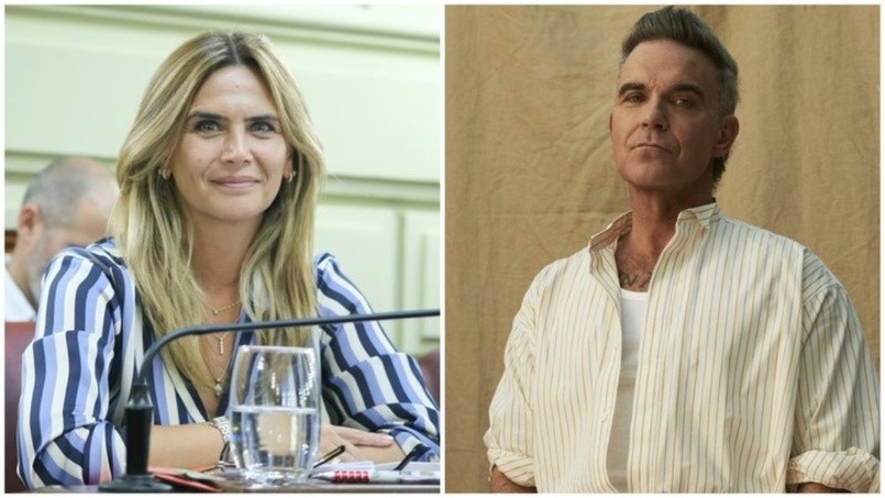 Robbie Williams reaccionó a los rumores con Amalia Granata en su primer show en Argentina