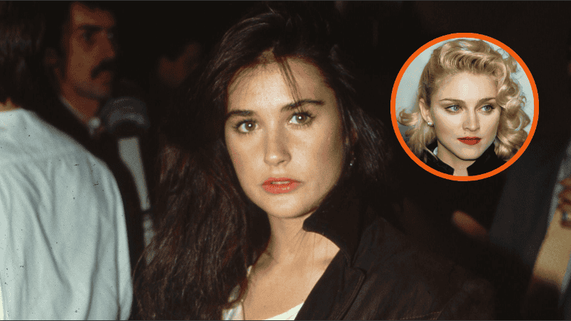 Revelan que Demi Moore casi pierde uno de sus papeles más icónicos y Madonna era la elegida para reemplazarla