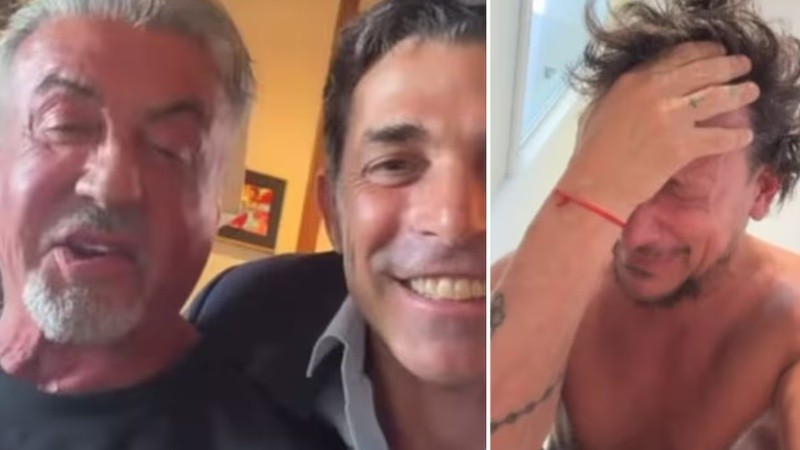 Sylvester Stallone le hizo una videollamada a Nicolás Vázquez: "Mi héroe"