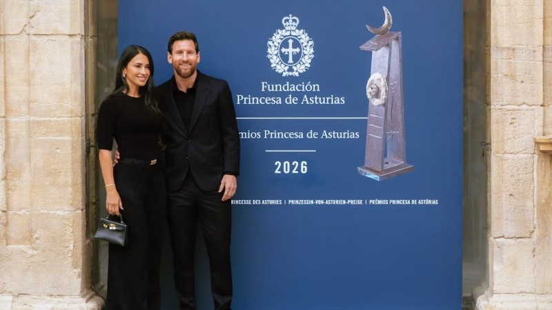 Las palabras que Antonela Roccuzzo le dedicó a Lionel Messi tras ser distinguido con el Premio Princesa de Asturias: "Es un reconocimiento a tus valores"