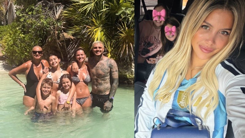 Mauro Icardi reflexionó sobre la ausencia de sus hijas en las vacaciones familiar y Wanda Nara respondió