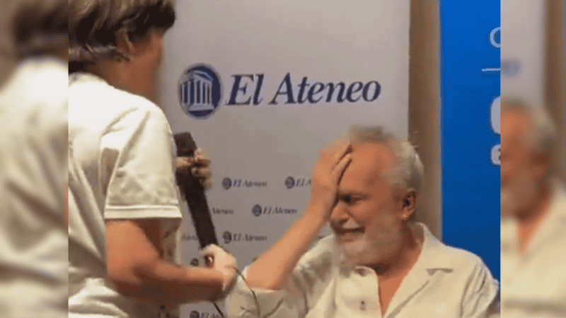 El agradecimiento que hizo emocionar a David Lebón durante la presentación de su libro