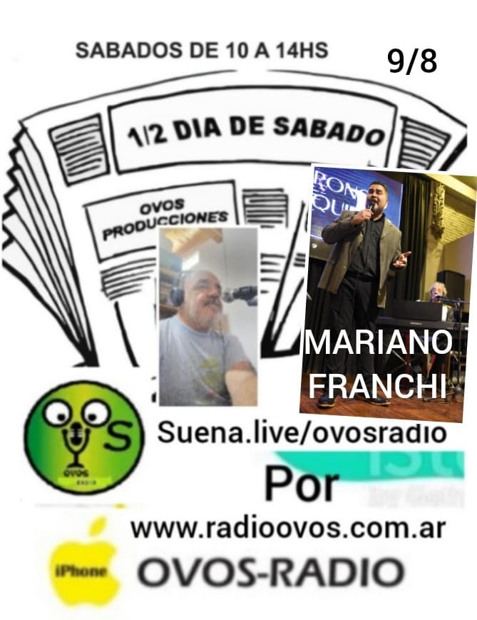 Mariano Franchi tributo a sandro el sabado 9 de agosto del 2025