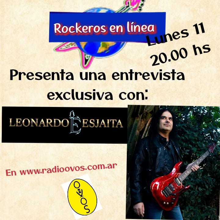 lunes 11 de agosto en rockeros en linea a partir de las 20 hrs