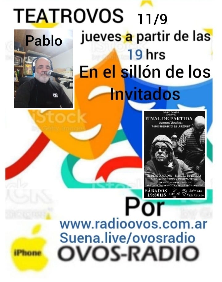 Hoy 11 de septiembre a partir de las 19 hrs en TEATROVOS