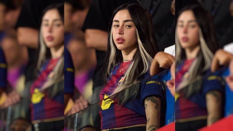 Una camiseta de Nicki Nicole avivó los rumores de romance con Lamine Yamal