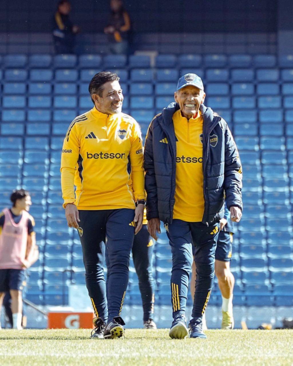 Y un día volvió Miguel Russo a las prácticas