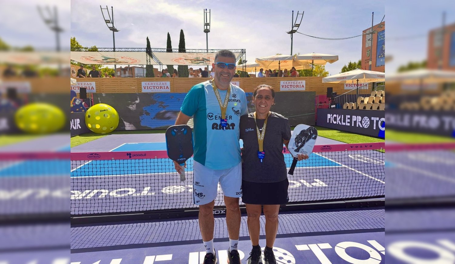Dos platenses campeones en Pickleball en Madrid