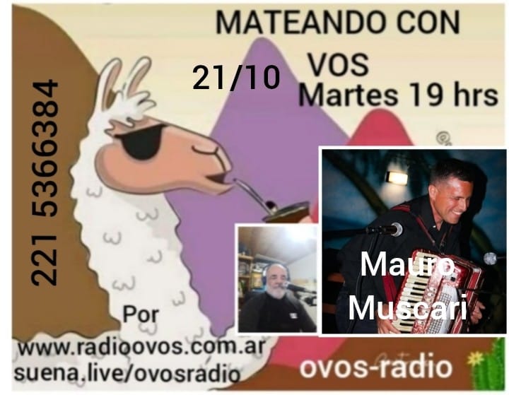 Hoy a partir de las 19 hrs MAURO MUSCARI