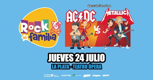 El rock une generaciones: llega Rock en Familia al Teatro Ópera de La Plata