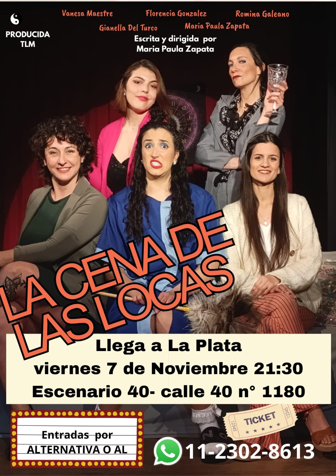 Paso por el programa MARIA PAULA ZAPATA de LA CENA DE LAS LOCAS