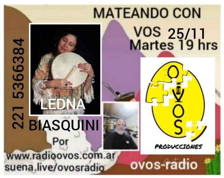 Hoy imperdible!!!!!!! LEDNA BIASQUINI a partir de las 19 hrs