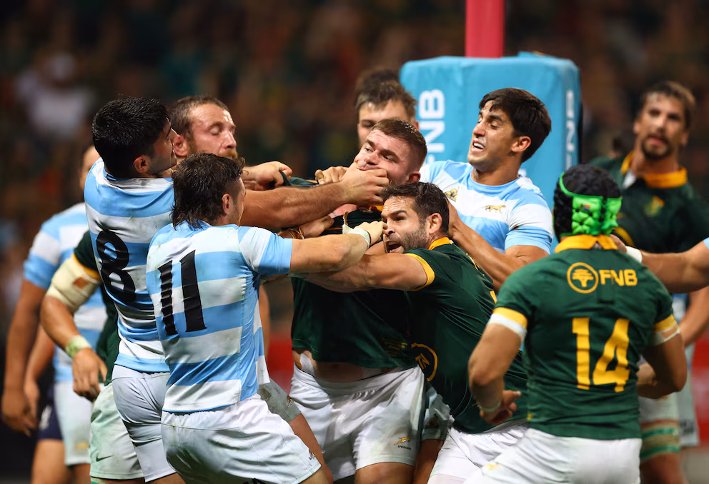 En Sudáfrica, Los Pumas buscarán la hazaña frente a los Springboks en un duelo clave del Rugby Championship: hora, TV y formaciones