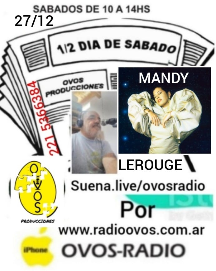 Imperdible hoy a las 10 hrs MANDY LEROUGE desde francia esta cantante de floklore
