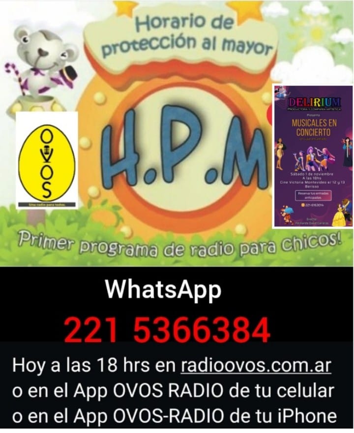 Hoy!!!!!!! IMperdible para sus peques......
